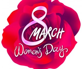 8 march women day with rose background vector 03