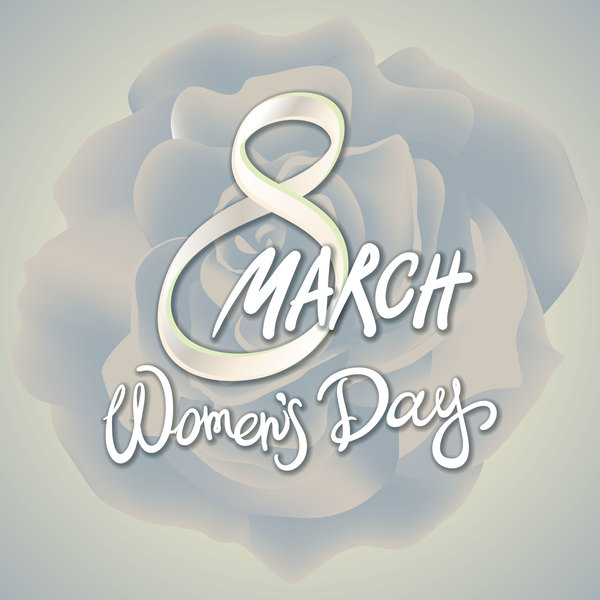 8 march women day with rose background vector 04