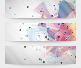 Abstract modern banner vectors material