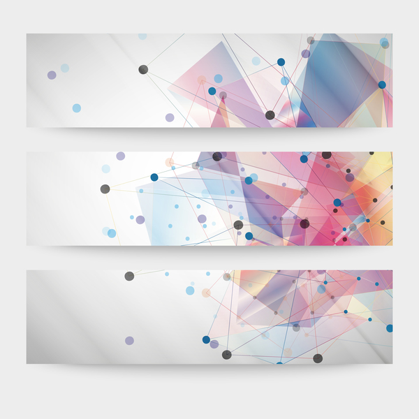 Abstract modern banner vectors material