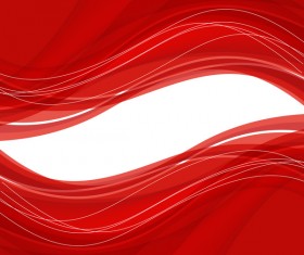 Abstract red background with wave vector