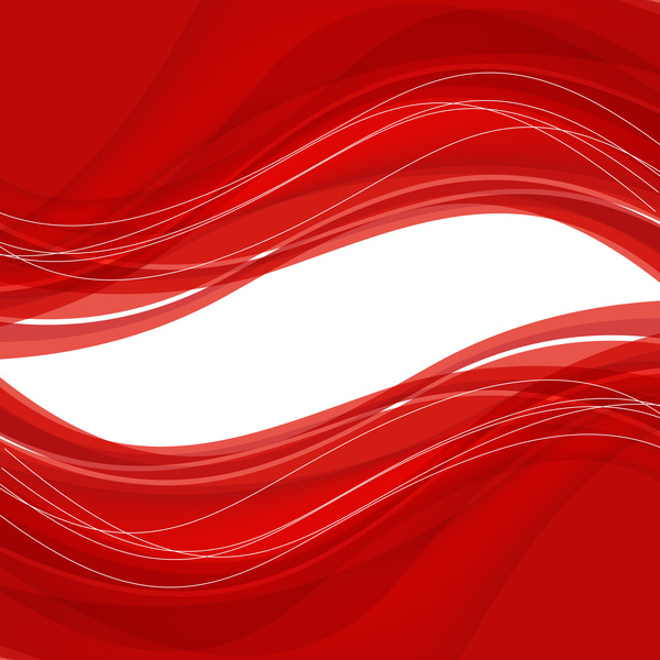 Abstract red background with wave vector