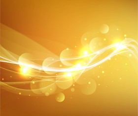 Abstract wavy with halation and yellow background vector
