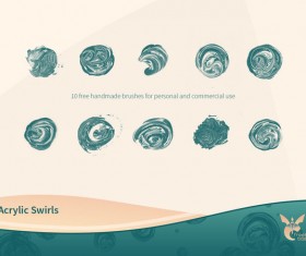 Acrylic Swirls photoshop brushes