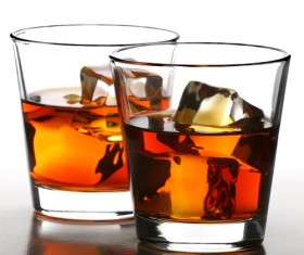 Add ice whiskey Stock Photo 02