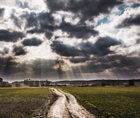 After the rain the sun Stock Photo