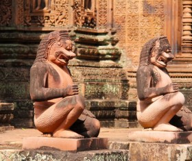 Angkor Wat Queen 's Palace Stock Photo