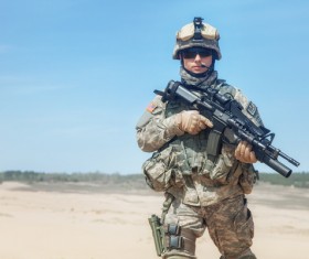 Armed soldiers Stock Photo 01