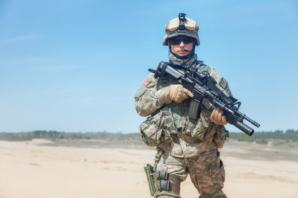 Armed soldiers Stock Photo 01