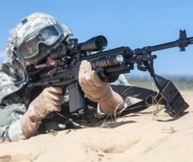 Armed soldiers Stock Photo 03