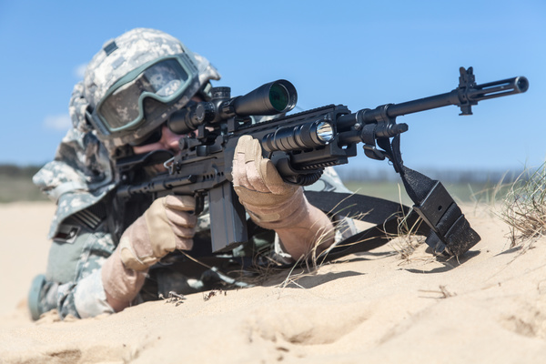 Armed soldiers Stock Photo 03