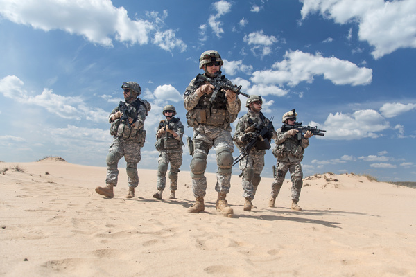 Armed soldiers Stock Photo 05