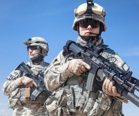 Armed soldiers Stock Photo 06