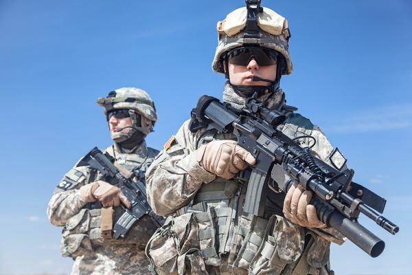 Armed soldiers Stock Photo 06