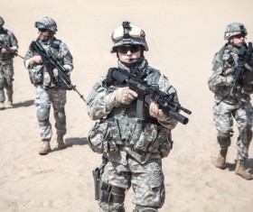 Armed soldiers Stock Photo 07