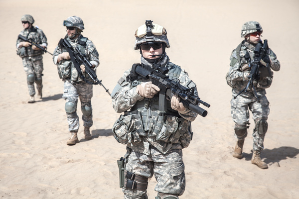 Armed soldiers Stock Photo 07
