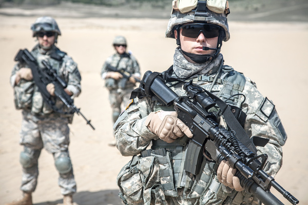 Armed soldiers Stock Photo 09