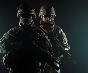 Armed soldiers Stock Photo 11