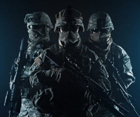 Armed soldiers Stock Photo 12