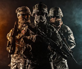 Armed soldiers Stock Photo 13