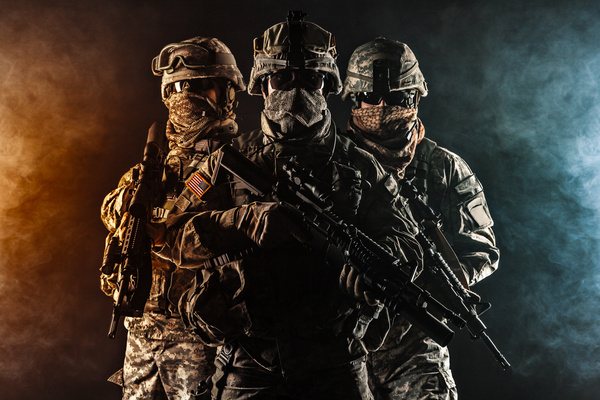 Armed soldiers Stock Photo 13