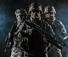 Armed soldiers Stock Photo 14