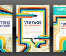 Arrow concept flyer and brochure cover vector 01