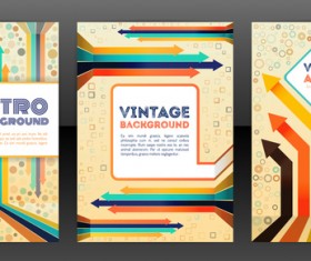 Arrow concept flyer and brochure cover vector 02