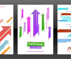 Arrow concept flyer and brochure cover vector 04