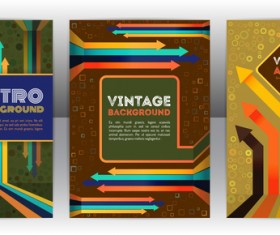 Arrow concept flyer and brochure cover vector 06