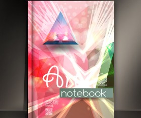 Art notebook cover template vector 06