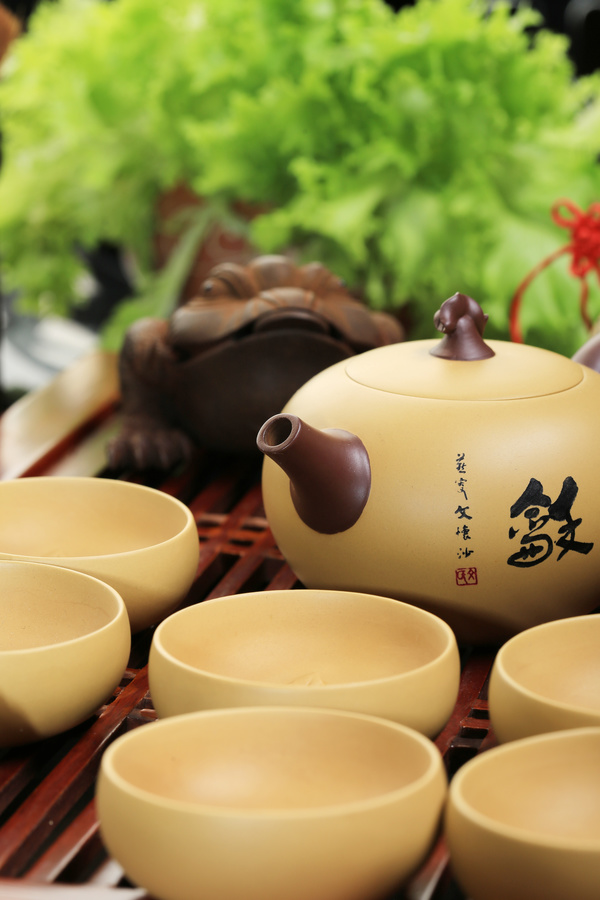Asian Kung Fu tea sets Stock Photo 01