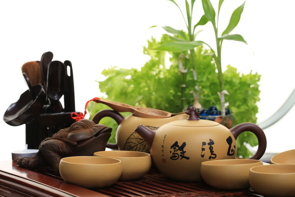 Asian Kung Fu tea sets Stock Photo 03