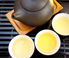Asian tea sets Stock Photo 01