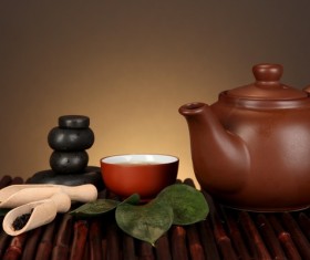 Asian tea sets Stock Photo 03