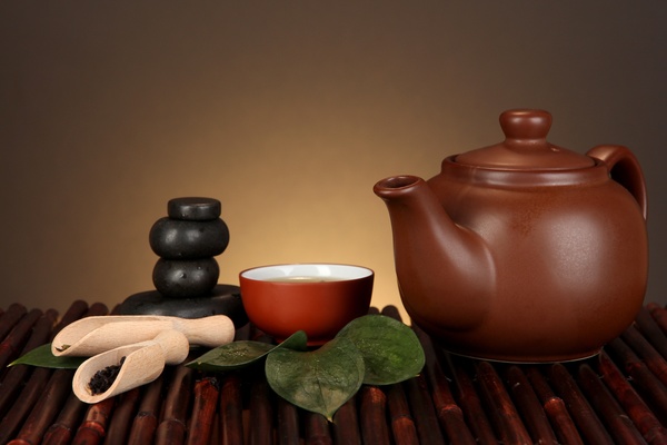 Asian tea sets Stock Photo 03