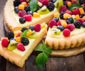 Assorted fruit cake Stock Photo