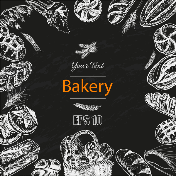 Bakery poster retro styles vector 01