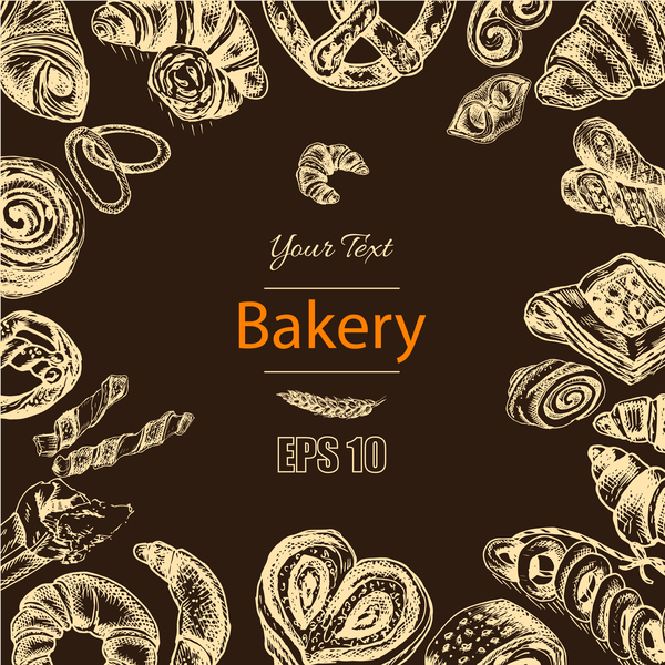 Bakery poster retro styles vector 03