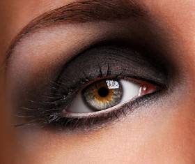 Beautiful black eye makeup Stock Photo