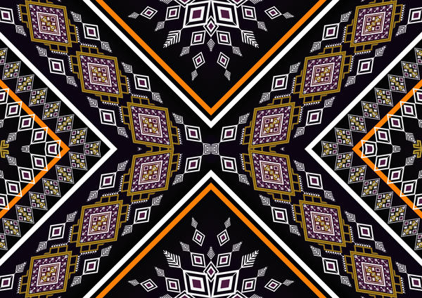 Beautiful ethnic ornament pattern vector 04