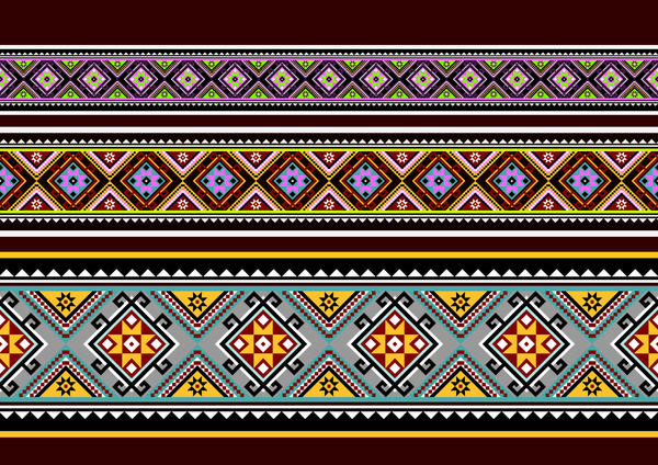 Beautiful ethnic ornament pattern vector 05