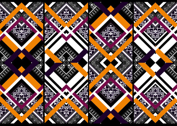 Beautiful ethnic ornament pattern vector 09
