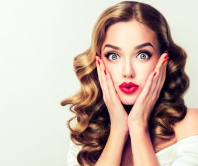 Beautiful girl with rich expression HD picture 01