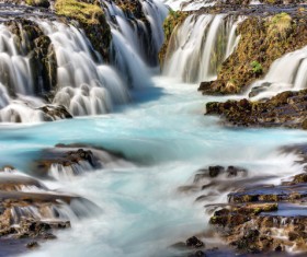 Beautiful waterfall Stock Photo 02