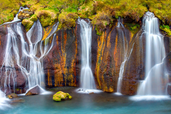 Beautiful waterfall Stock Photo 04