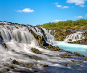 Beautiful waterfall Stock Photo 07
