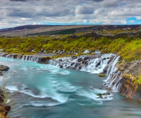 Beautiful waterfall Stock Photo 08