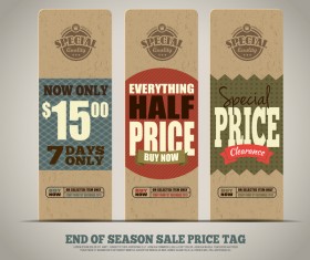 Big sale vertical banner vector 01