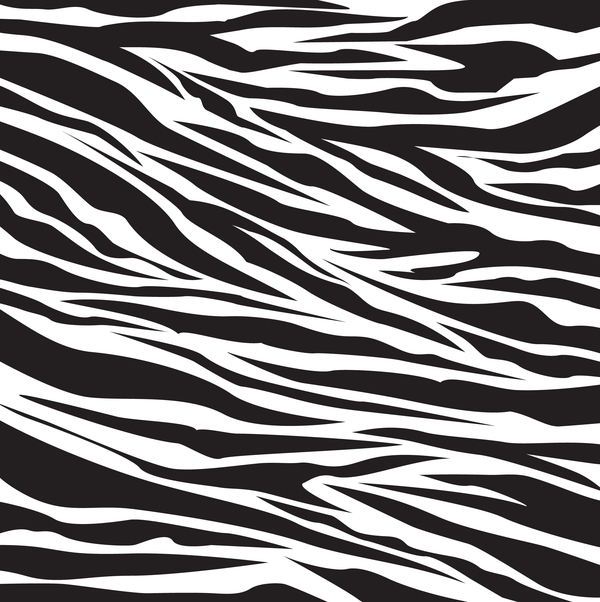 Black zebra pattern vector design 01